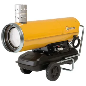 Chauffage mobile au fuel à combustion indirecte Sovelor HPV 35 Bi-fuel (Puissance 34 kW)