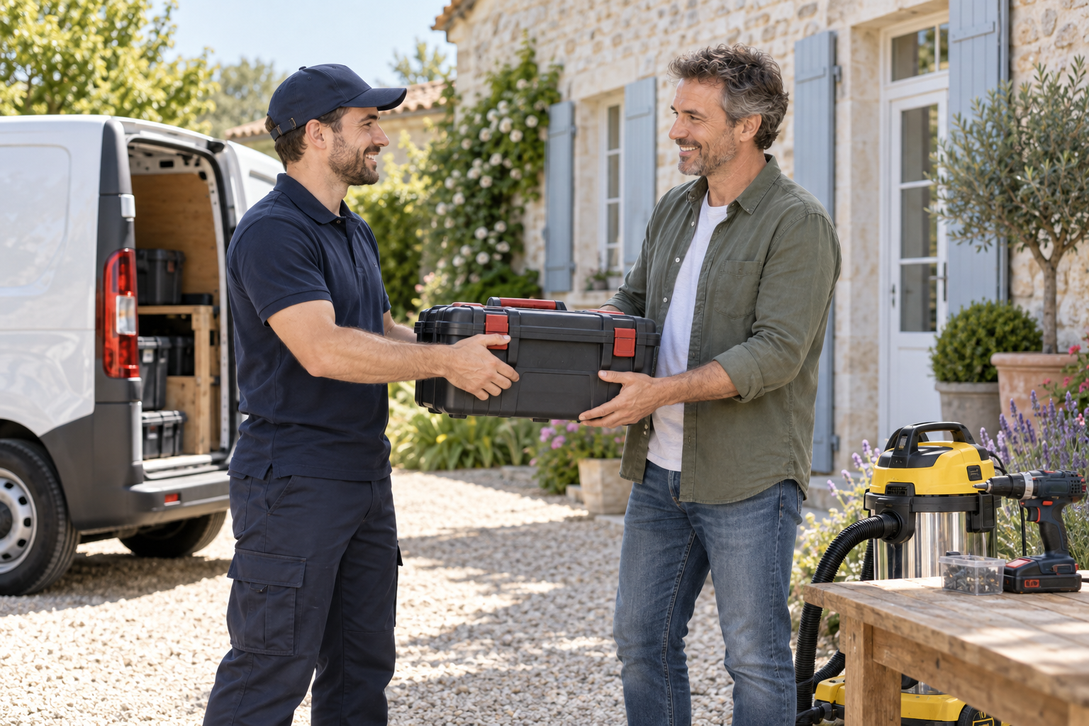 Abonnement Newconceptloc — Premium · paiement annuel livraison outils domicile